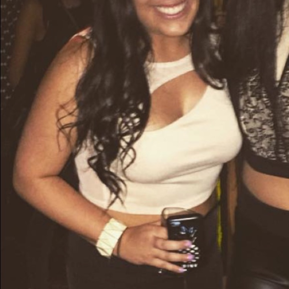 Tan crop top